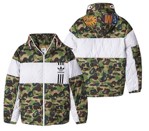 adidas x bape down jacket replica|bape jackets for sale.